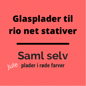 Glasplader saml selv: Jul i rde farver.