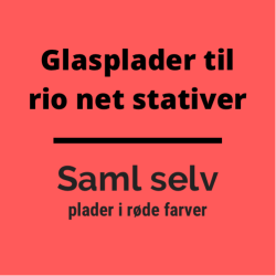 Glasplader saml selv:  I rde farver.