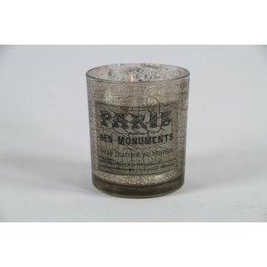 Fyrfadslysestage af glas