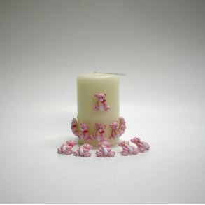 Bamse p� spyd rosa