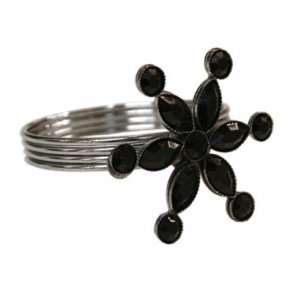 Stjerne lysstik sort/guld