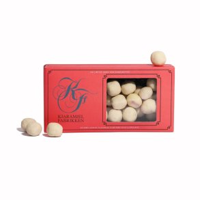 Solbrlakrids kjaramjel med hvid chokolade Almue rd ske