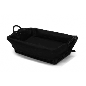 Fletkurv med sort stof