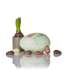 130g mix  sm marcipan g i grnt Cocoture metalg med blomster