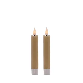 LED kronelys lille 14,5cm sand
