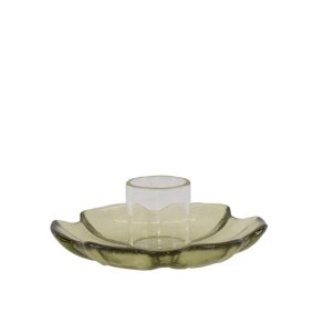 Glasstage til kronelys grn