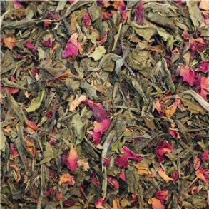 Gr�n og hvid te med kv�de og passionsfrugtsmag