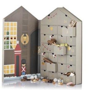 Luksus julekalender hus fra Cocoture gr 765g mix chokolade