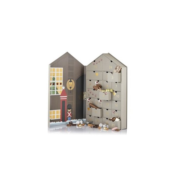 Luksus julekalender hus fra Cocoture gr 765g mix chokolade