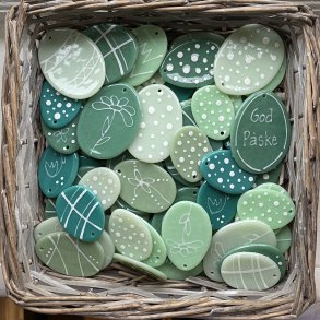 5 Glas Pskeg i pastel grn