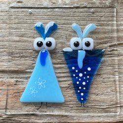 Glasplader saml selv: I bl farver