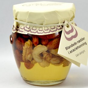 Blandede n�dder i Acaciehonning