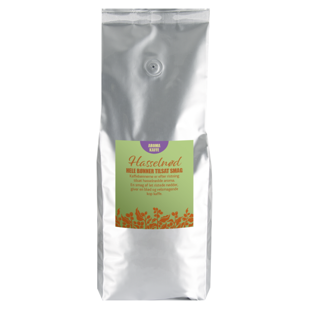 Kaffe hasselnd Hele Bnner 1kg.