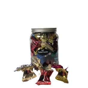 Chokolade i cylinder med alu lg