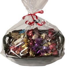 Gavekurv med chokolade kugler fra Cocoture 
