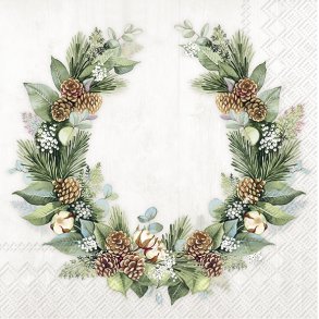 IHR Cotton Wreath Cream Lunch jul 