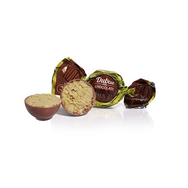Dubai style fyldt chokoladekugler med kadayif og pistacie creme