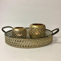 Gloria metal fad i Antik guld  36