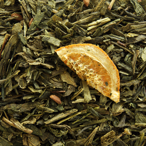 Grn Sencha orange kanel te