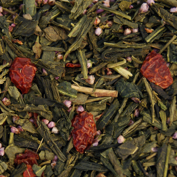 Grn Sencha havtorn med hyben 