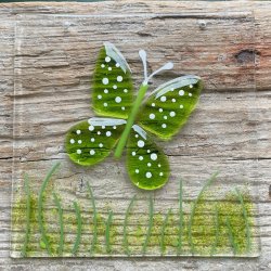 Glasplader saml selv: I grn og gule farver