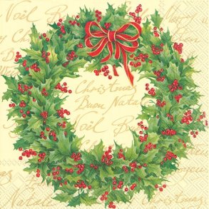 IHR Holly Wreath Cream Lunch jul 