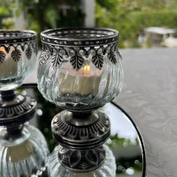 Ivy fyrfadsglas p fod