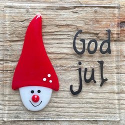 Glasplader saml selv: Jul i rde farver.