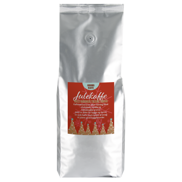 Julekaffe med smag Hele B�nner 1kg.