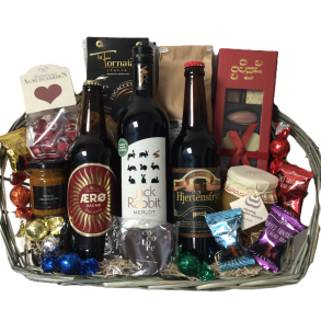 Julekurv med delikatesser