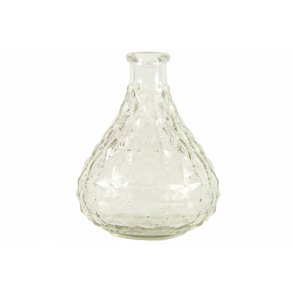 Glas vase med mnster