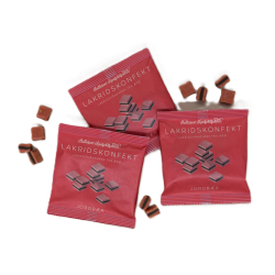 Lakridskonfekt jordb�r fra Hattesens