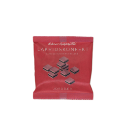 Lakridskonfekt jordb�r fra Hattesens