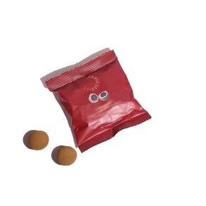 Lakridseriet Stavanger Skovbr overtrukket med hvid chokolade og lakridspulver 