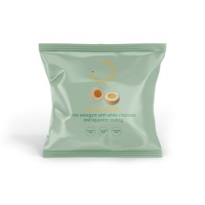 Rio lime vingummi med hvid chokolade og lakrids Lakridseriet