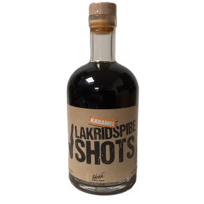 Lakridspibe Shots med karamel