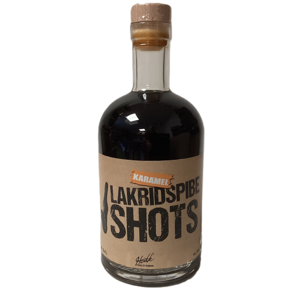 Lakridspibe Shots med karamel