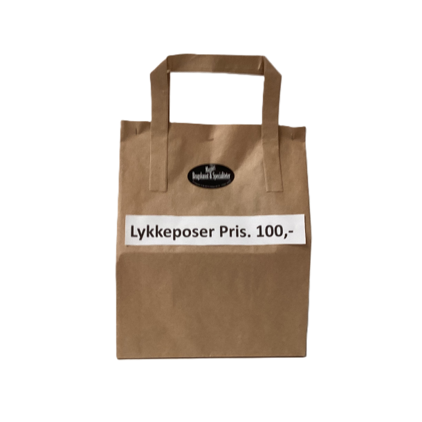 Lykkeposer med chokolade og brugskunst
