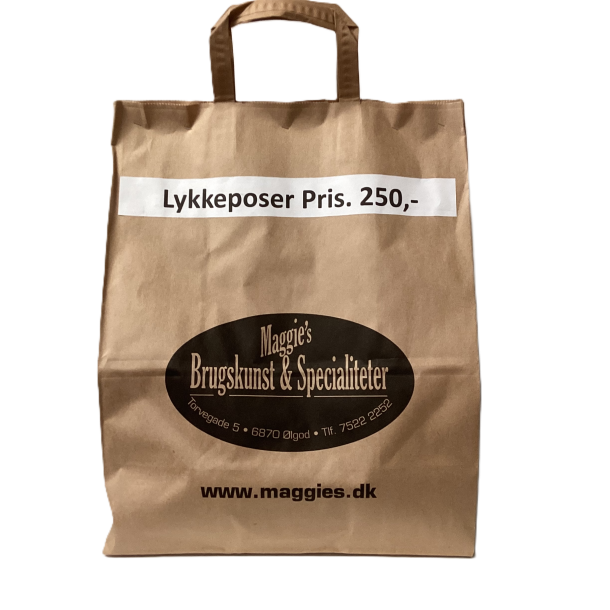 Lykkeposer med chokolade og spiritus