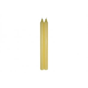 Kronelys 30 cm Lys Gul