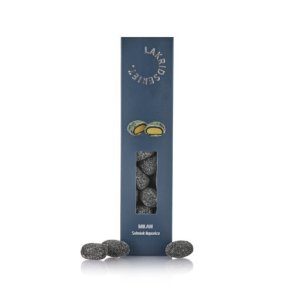 Milan, salmiak lakrids I bl design ske 