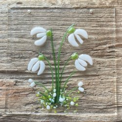 Glasplader med vintermotiver