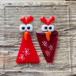 Glasplader saml selv:  I rde farver.