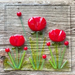 Glasplader saml selv:  I rde farver.