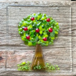 Glasplader saml selv:  I rde farver.