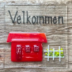 Glasplader saml selv:  I rde farver.