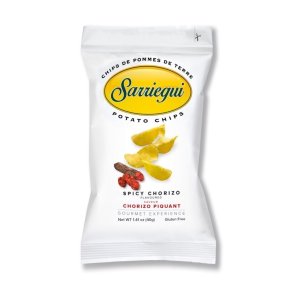 Sarriegui Chips i hvide poser 40g Spicy Chorizo Chips