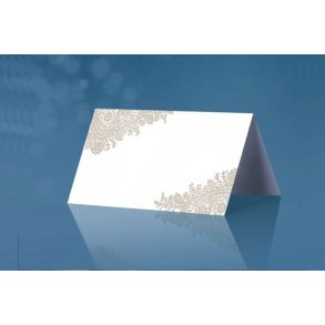 Bordkort st�ende hvid 25stk