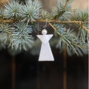 Glas engel til ophng