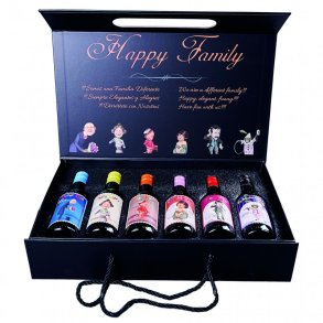 Happy Family - Gavekasse med 6 fl.